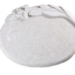 Rose White Tablet Cremation Memorial Stone