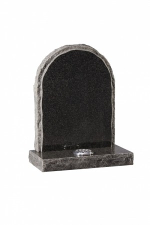 EC65 Dark Grey Granite Memorial Headstone