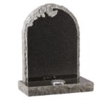 EC69 Dark Grey Granite Memorial Headstone