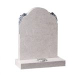 EC80 Rose White Granite Memorial Headstone